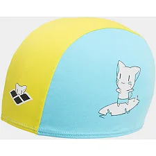 Детская шапочка для плавания Arena FRIENDS KIDS POLYESTER CAP желтый, голубой Дет