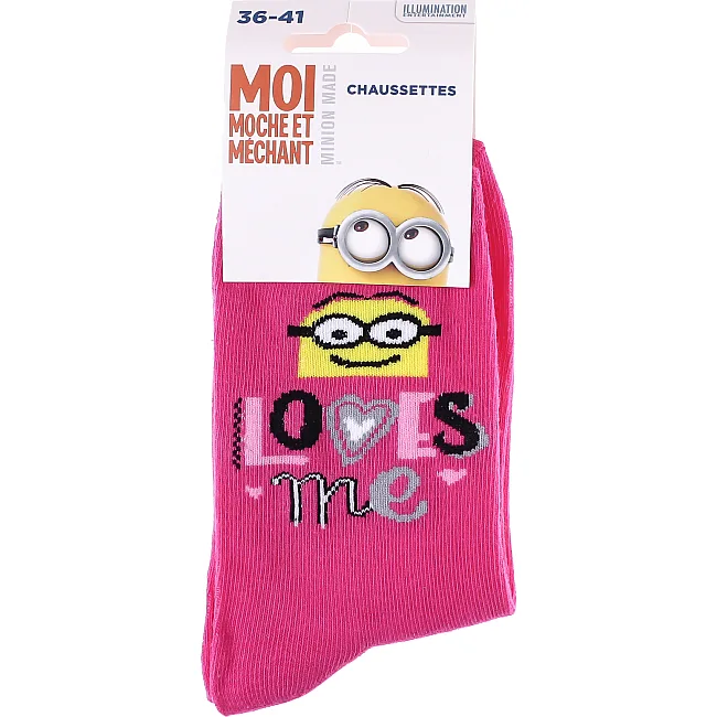 Шкарпетки MINIONS MINION+LOVES ME жіночіарт13890131-3