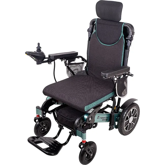 Електричний інвалідний візок inSPORTline Hawkie Evo Plus з регульованою спинкою 700 Вт