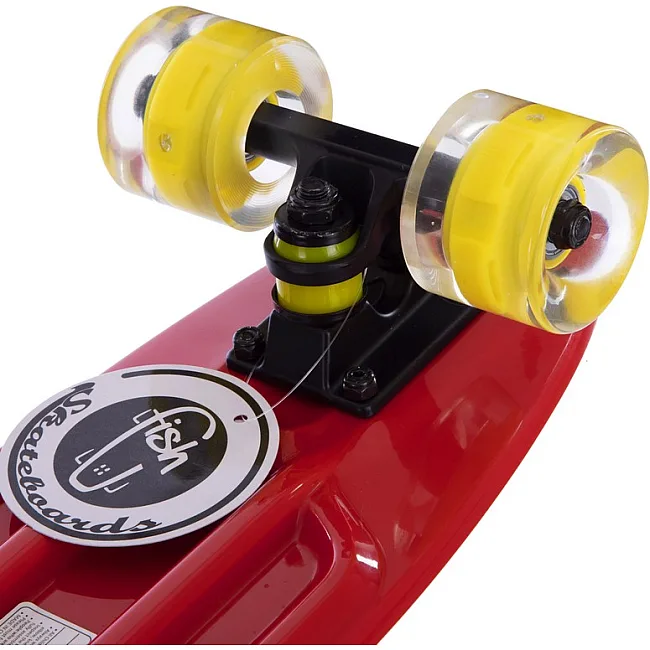 Пенни борд Penny Board круизер пластиковый со светящимися колесами 22