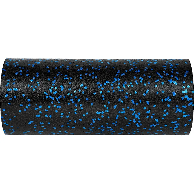 Массажный ролик (роллер) гладкий PowerPlay PP-4347 EPP Foam Roller Черно/Синий (33x14см.)