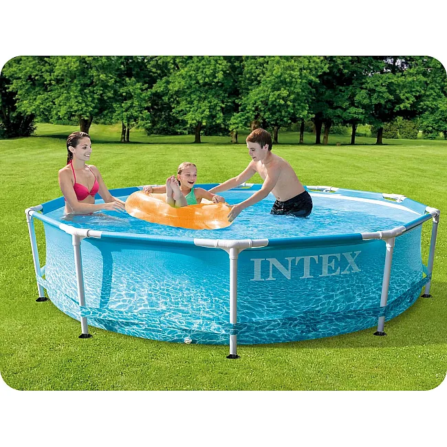 Бассейн каркасный INTEX 28206 305 х 76 см, морской принт