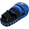 Лапа боксерская прямая тренировочная удлиненная кожа BOXER
 2007-01 40х21х4,5см 2штуки (Черный-желтый)