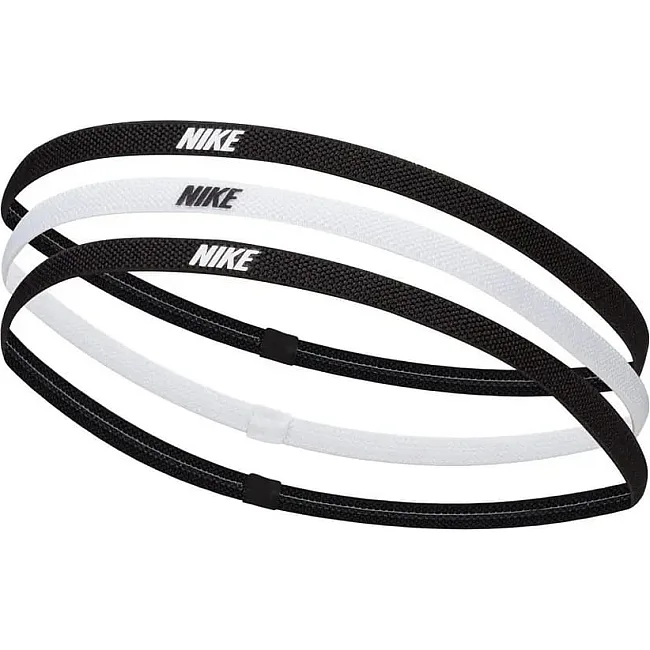 Пов'язка на голову Nike Headbands 2.0 3PK чорний, білий