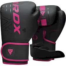 Боксерские перчатки RDX F6 MATTE PINK(капа в комплекте)