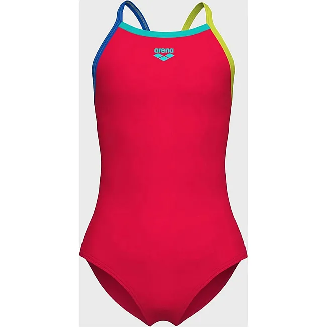 Купальник закрытый для девочек Arena SWIMSUIT LIGHT DROP SOLID красный