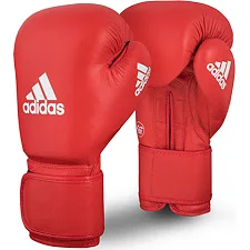 Боксерські рукавиці Adidas з ліцензією AIBA (червоні, AIBAG1)