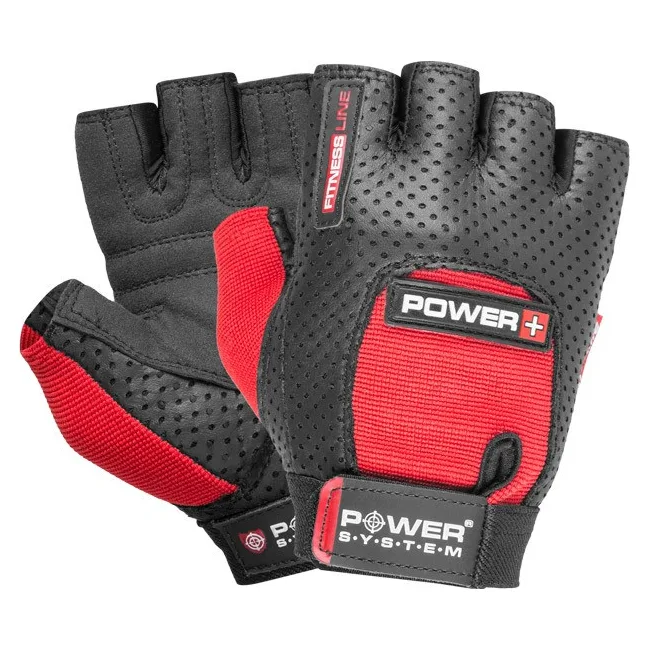 Фитнес перчатки POWER SYSTEM PS-2500 Power Plus Black/Red