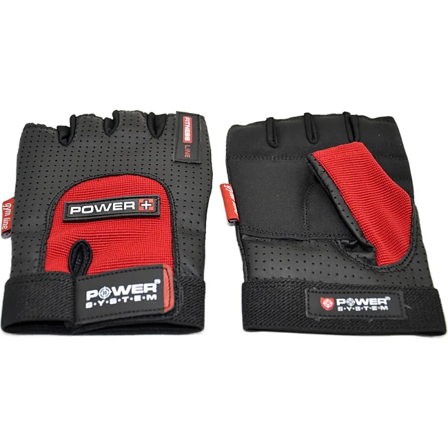 Фитнес перчатки POWER SYSTEM PS-2500 Power Plus Black/Red