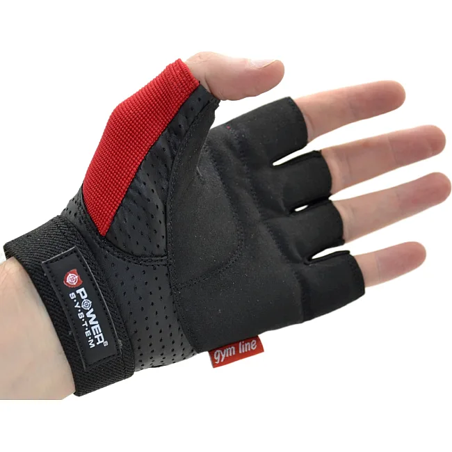 Фитнес перчатки POWER SYSTEM PS-2500 Power Plus Black/Red