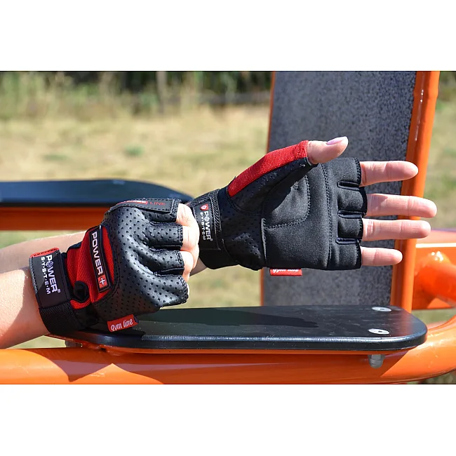 Фитнес перчатки POWER SYSTEM PS-2500 Power Plus Black/Red