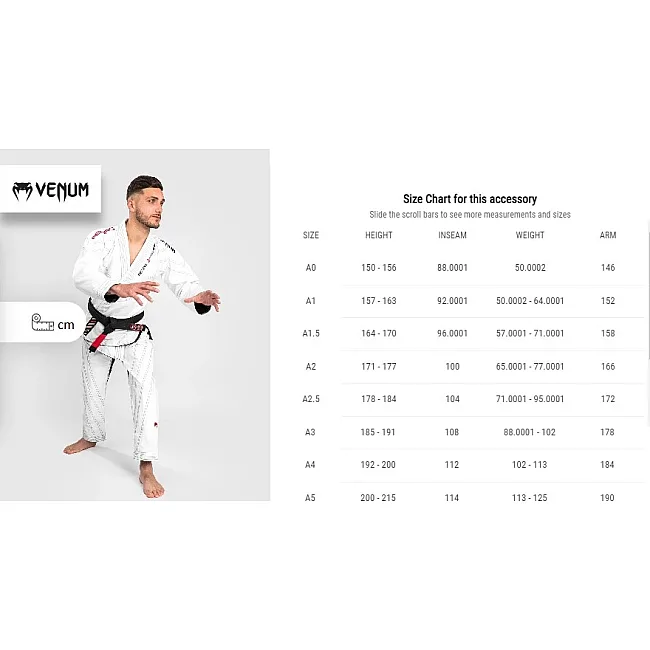 Кимоно для Джиу Джитсу VENUM Reorg BJJ Gi White
