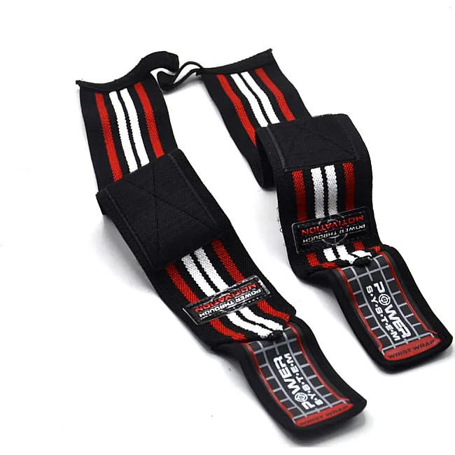 Кистовые бинты POWER SYSTEM PS-3500 Red/Black (пара)