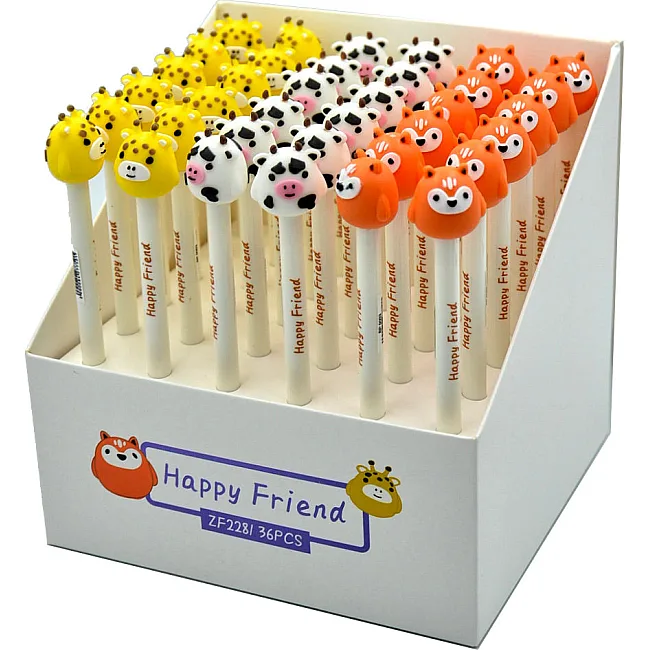 Набор гелевых ручек 0.5 мм BP5003 Happy Friend (6шт)