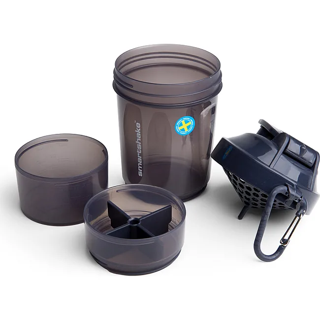 Спортивный шейкер SMARTSHAKE Original2GO 600мл Dark Gray
