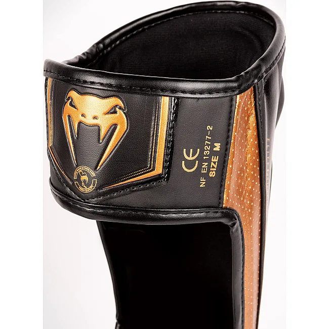 Захисні щитки для ніг VENUM Elite Evo Black Bronze