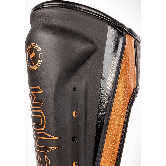 Захисні щитки для ніг VENUM Elite Evo Black Bronze