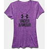 Женская футболка Under Armour Womens V-Neck -Twist Logo Mega Magenta