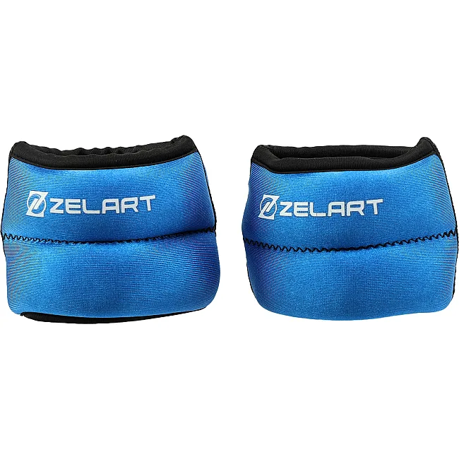 Утяжелители-браслеты для рук ZELART FI-6221-2 2x1кг (Темно-синий)