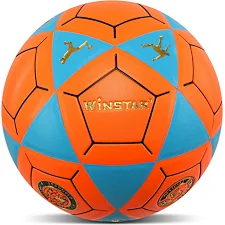 Футбольный мяч WINSTAR FB-00037 (Оранжевый-черный)