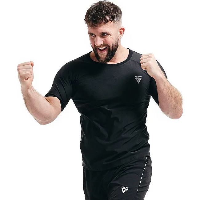 Чоловіча футболка RDX M1 з ефектом сауни Black XL
