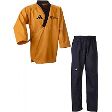 Добок для тхеквондо ADIDAS POOMSAE PREMIUM | желто-черный | ADITPGM01