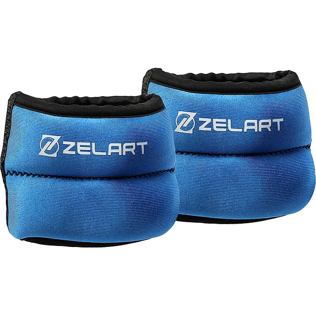Утяжелители-браслеты для рук ZELART FI-6221-2 2x1кг (Темно-синий)