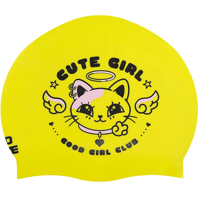 Двухсторонняя шапочка для плавания силиконовая для взрослых MADWAVE Cuties reversible M055432 (Фиолетовый-салатовый)