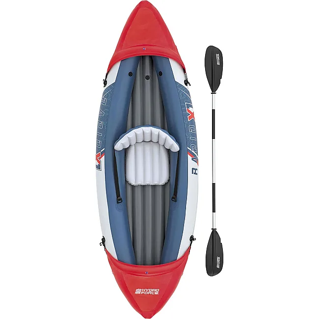 Надувной каяк Bestway Hydro-Force Rapid X1 290 x 91 см, сине-красный.