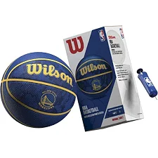 Баскетбольный мяч в подарочной коробке + насос WILSON NBA TEAM TIEDYE BSKT GS WARRIORS size 7