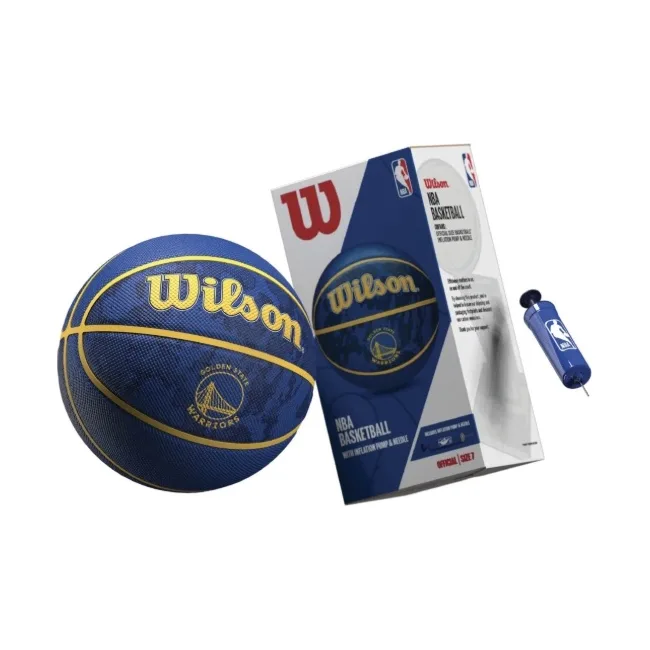 Баскетбольный мяч в подарочной коробке + насос WILSON NBA TEAM TIEDYE BSKT GS WARRIORS size 7