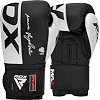 Боксерські рукавиці RDX BOXING GLOVES REX F4 чорний, білий