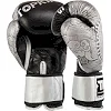 Перчатки для бокса кожа TOP KING GCT01 (Черный-серебряный)