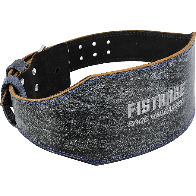 Пояс для тяжелой атлетики кожа
 FISTRAGE VL-6051 спинка-15см (Черный)