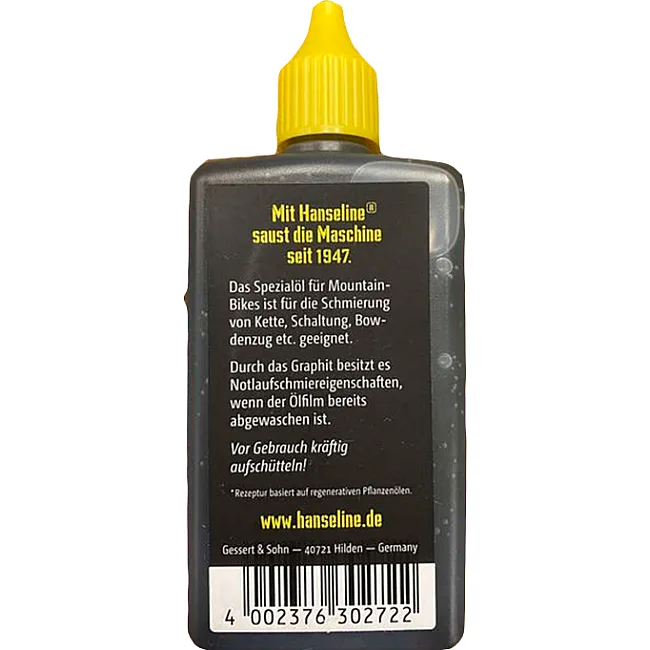 Смазка для цепи Hanseline MTB-Oil BIO, 100 ml