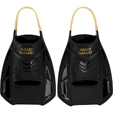 Ласты тренировочные с открытой пяткой MADWAVE Open Heel Training M074908 31-45 (Черный)