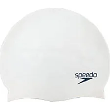 Шапочка для плавання дитяча Speedo FLAT SILCONE CAP TEAM JU білий