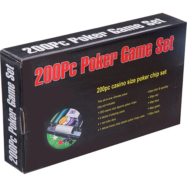 Набор для покера в пластиковом кейсе Poker game set Poker game set SP-SPORT
 200S-A 200 фишек