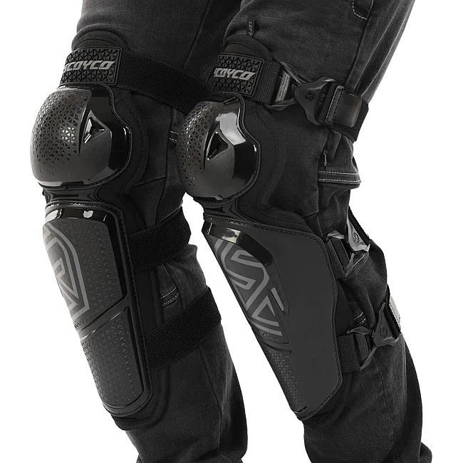Комплект мотозащиты наколенники и налокотники SCOYCO K56H56 (Черный)