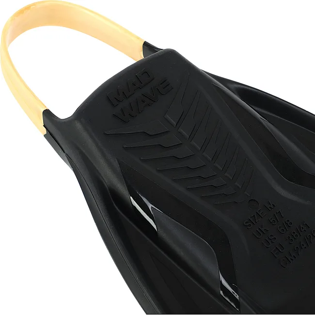 Ласты тренировочные с открытой пяткой MADWAVE

 Open Heel Training M074908
 31-45 (Черный)