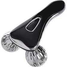 Роликовий масажер для обличчя та тіла 3D ліфтинг ручний 2 кульки SP-PLANETA 3D Massager CX-301