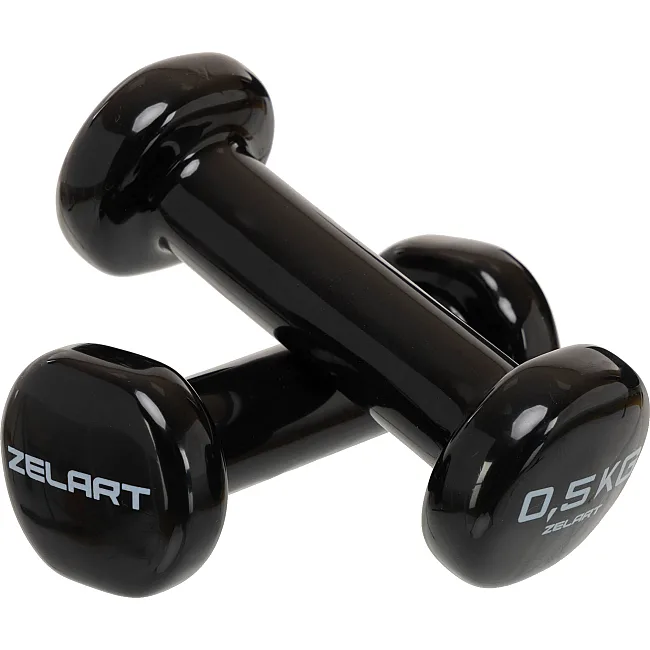 Гантели для фитнеса виниловые ZELART
 Beauty TA-5225-0_5 2шт 0,5кг (Голубой)