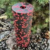 Массажный ролик (роллер) гладкий PowerPlay PP-4346 Mini EPP Foam Roller Черно/Красный (15x5,3см.)