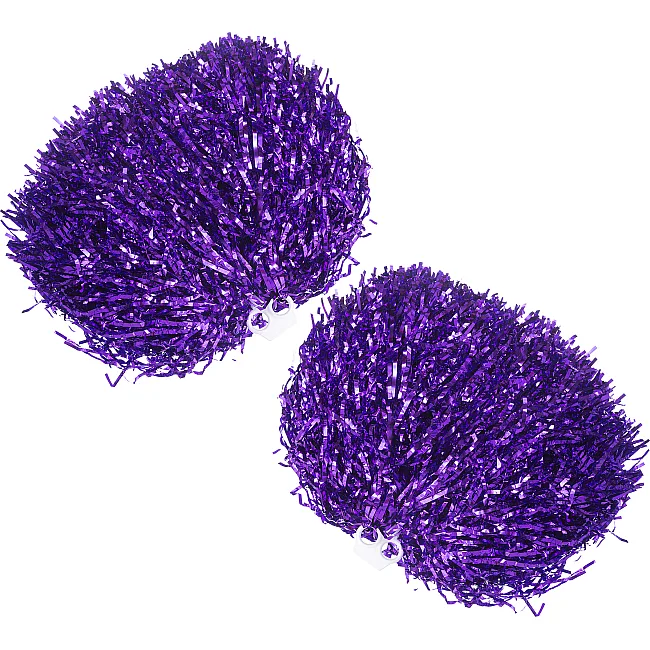 Помпони блискучі для чирлідингу з ручками SP-SPORT Pom-Poms C-1682 1шт (Фіолетовий)