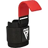 Крюки для тяги на запястье RDX W5 Gym Hook Strap Red Plus