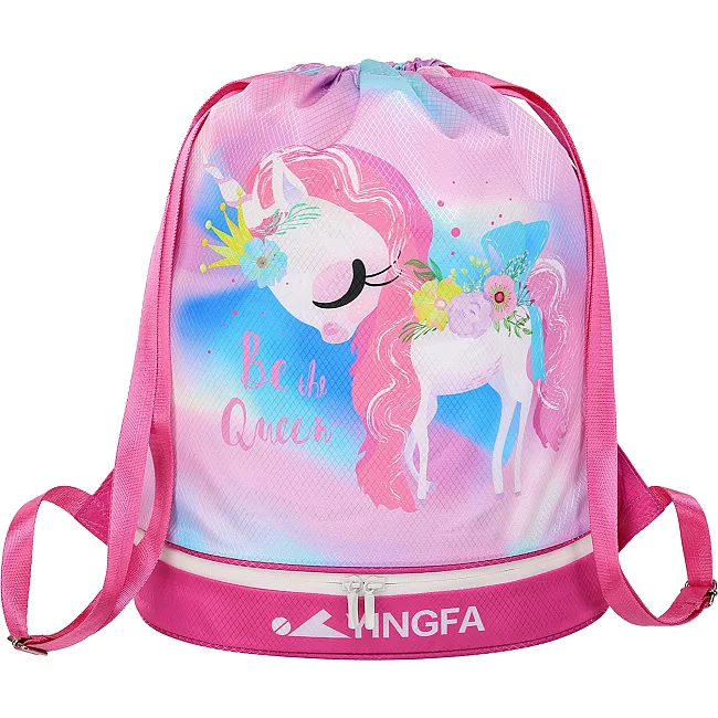 Рюкзак-мешок спортивный
 YINGFA WF2232 39x18х41см (Белый-черный)