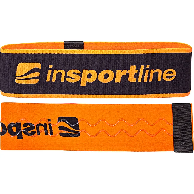 Лента-эспандер для упражнений inSPORTline Hiplop L черно-оранжевая
