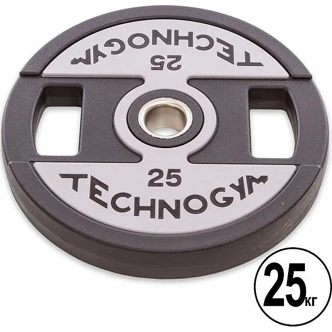 Блины диски полиуретановые 2 Handle металлическая втулка TECHNOGYM TG-1837-25 51мм 25кг