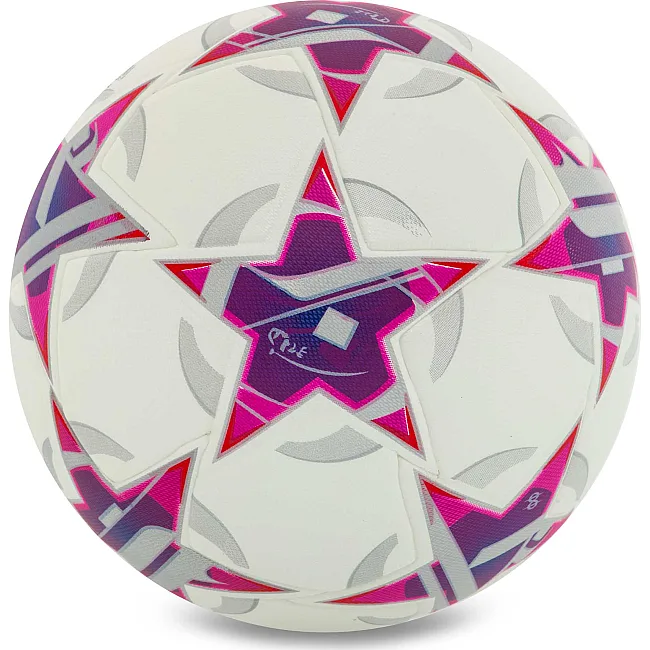 Футбольний м'яч SP-SPORT FB-9821 №5 PU (Білий-фіолетовий)
