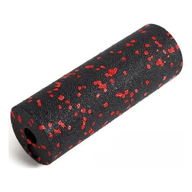 Массажный ролик (роллер) гладкий PowerPlay PP-4346 Mini EPP Foam Roller Черно/Красный (15x5,3см.)